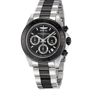 Invicta Men's Speedway Chronograph Black/Silver-Tone Watch 6934